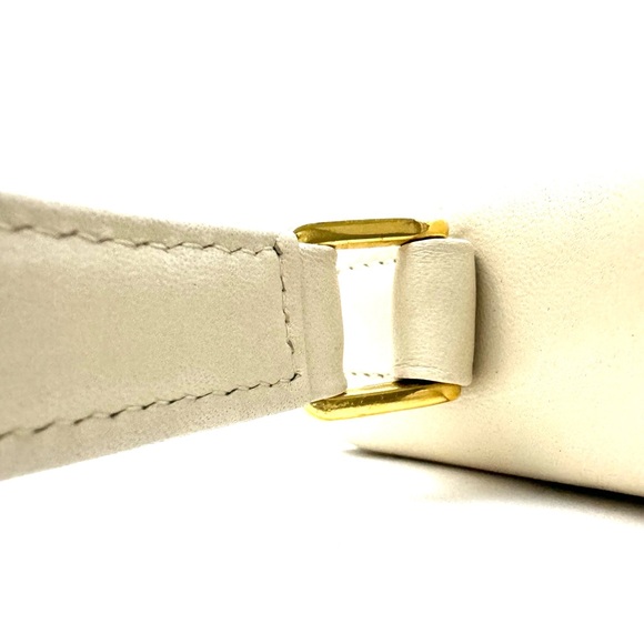 Authentic Givency White Cream Leather Handbag Made in Italy  D.PAT 896710 - Picture 15 of 16